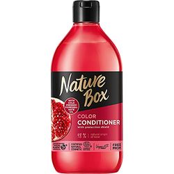 Nature Box Colour Protect Vegan Conditioner with !00 % Cold Pressed Pomegranate Oil, Free from Silicones and Parabens 385 ml