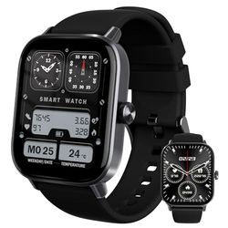 YISH Montre Connectée Homme Sport: Montre Connectée Étanche avec Suivi D'activité, Notifications Et Design Élégant pour Homme
