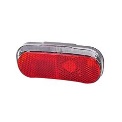 Fischer Dynamo Led-rückleuchte Gepäckträger Standlicht, Luz Trasera Con Para Portaequipajes Unisex Adulto, Rojo (Red), Talla Única
