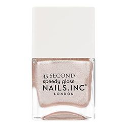 Nails 45 Second Speedy Gloss Keeping It Real In Kensington 14ml, Shimmery Pink Nail Polish