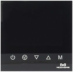 MCO Home MCOEMH8-FCB Fan Coil Thermostaat (2 leidingsbuis) Black Edition, 230 V, zwart