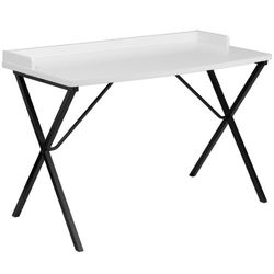 Flash Furniture Bureau d'ordinateur Blanc