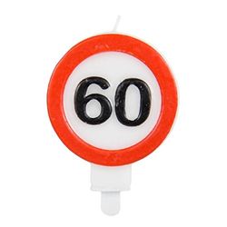 Folat - Kaars 60 Jaar Verkeersbord