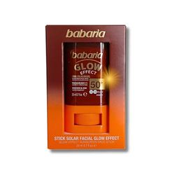 Babaria - Stick Solar Facial 50| Crema Solar En Stick Barra Cara 20ml | Proteccion Solar 50 Facial | Glow Protector Solar 50