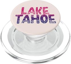 Lago Tahoe - Retro estilo vintage de Lake Tahoe California PopSockets PopGrip para MagSafe