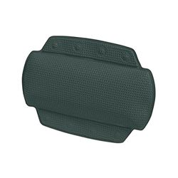 Spirella Cojín para bañera Alaska Verde Oscuro con 8 ventosas, Antibacteriano, Antideslizante, 23 x 32 cm, Lavable, Fabricado en Alemania
