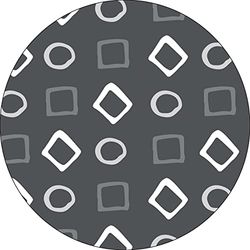 Bonateks, Ronde digitaal bedrukte muismat, antislip onderkant, voor kantoor en thuis, diameter: 22 cm