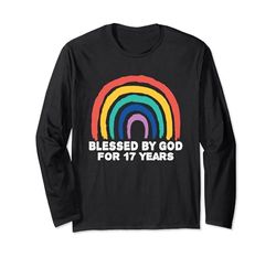 Benedetto da Dio per 17 anni Rainbow Faith 17° compleanno Maglia a Manica