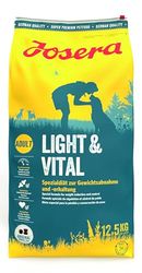 Josera Light & Vital (1 x 12,5 kg), Comida para perros con bajo contenido de grasa, Comida seca súper premium para perros adultos, 1 unidad