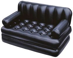 1,88 m x 1,52 m x 64 cm Multi-Max 5-in-1 Opblaasbare Bed Luchtbank met Zijwinder AC Luchtpomp