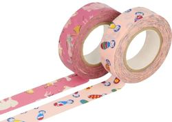 Classiky Set met 2 masking tape Washi designs, gesorteerd E 15 mm x 15 m.