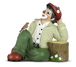 GILDE Figurka Gildeclowna z małą przerwą - figurka dekoracyjna i przedmiot kolekcjonerski ręcznie - dostawa w pudełku prezentowym - wielokolorowa wysokość 10 cm