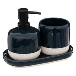 5five - 3 Accesorios de baño Solar Power Azul petróleo