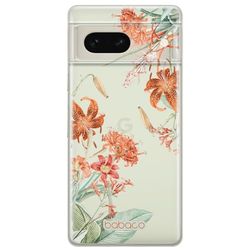 ERT GROUP mobiltelefonfodral för Google PIXEL 7 originalt och officiellt licensierat Babaco mönster Flowers 057 optimalt anpassad till formen på mobiltelefonen, gedeeltelijk transparant