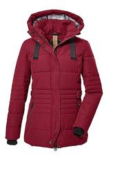 G.I.G.A. DX Femme Veste matelassée avec capuche amovible/veste fonctionnelle aspect duvet GW 25 WMN QLTD JCKT, deep red, 48, 39930-000