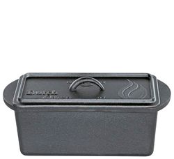 Küchenprofi Horno holandés para barbacoa de hierro fundido, pretratado, olla de fundición en forma de caja, con tapa y elevador de tapa, apta para horno e inducción, olla para hornear, asar y guisar,