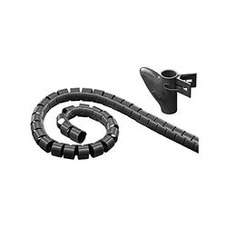 Goobay 51924 Fermacavi a Canalina Tipo Spirale, Nero