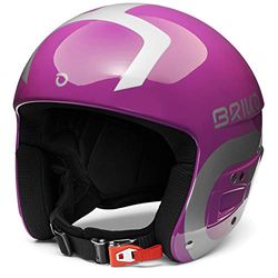 Briko (ZIOIO) Vulcano FIS 6.8, Helmet Unisex Adulti, Shiny Violet-Silve, 58