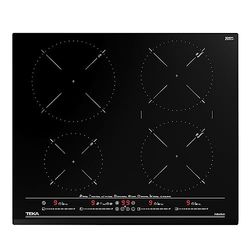TEKA Induction Hob with 4 Cooking Zones, Hob with Pot Detection, 8 Direct Selection Functions Including Keeping Warm and Synchro, Child Lock - 60 cm