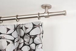 InCasa Bastone per Tende Ø 20 mm, L. 260 cm in Acciaio Satinato – Completo