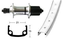 RUEDA TR.26x1.90 WINORA 36 AGUJ.SHIM.QR 135 PL.MAT