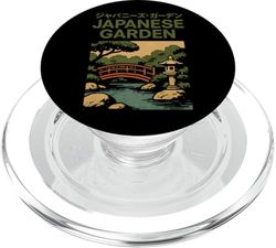 Poster japonais vintage de jardin asiatique cool PopSockets PopGrip pour MagSafe