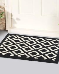 OTraki Alfombra Entrada Casa, Negro 90x60cm Lavable Antideslizante Felpudo Exterior Lluvia Antisuceidad Absorbente Tapete Felpudo Entrada Interior Duradera para Hogar Oficina Jardín