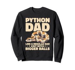 Ball Python Dad Herpetólogo Fideos Reptil Pitón Real Sudadera