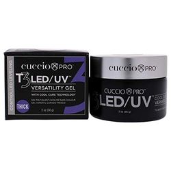Cuccio T3 Led/Uv Controlled Levelling Thick Viscosity Gel, Opaque Petal Pink, 56 g