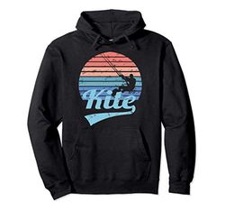 AQUILONE Kitesurf Kiteboarding Kitesurf Surf Vintage Retro Felpa con Cappuccio