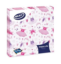 Happy Life Lot de 40 serviettes de table 3 V