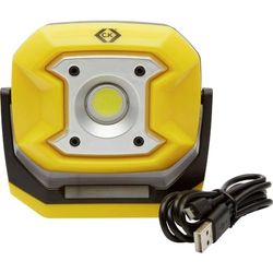 C.K Luce LED ricaricabile da 10 W, COB LED ad alta potenza, 700 lumen, 2 modalità di illuminazione: alta, oscurata, gialla