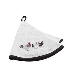 Douceur d'Intérieur AUBERGE ESSUIE-MAIN ROND, ANTHRACITE, (0) 60 CM