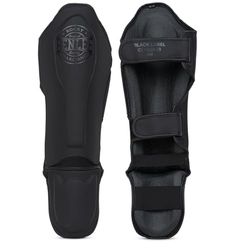 BENLEE Rocky Marciano Black Label Claudius, Shin Guards. Unisex-Adulti, Nero, L XL