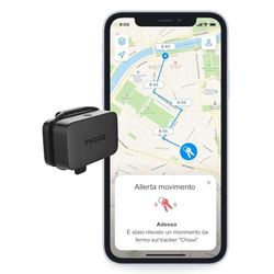 Invoxia Mini GPS Tracker - Localizzatore GPS impermeabile con avvisi antifurto in tempo reale - Durata della batteria fino a 3 mesi - Abbonamento di 1 anno incluso - Piccolo e leggero