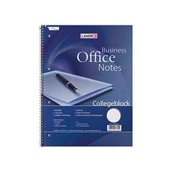 LANDRE Collegeblok Office, 10-pack, DIN A4, gelinieerd, 80 vellen