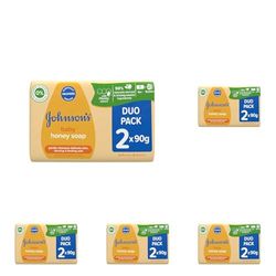 Johnson's Baby Honey soap Duo, Yellow, 90 g (Pack of 10)