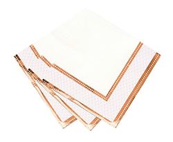Talking Tables Décoration Fête Rose Gold | Serviettes Rose Gold | Serviette Papier | Déco Mariage | Décoration de Table | Parfait pour Enterrement de Vie de Jeune Fille, Fiançailles, Noël, Anniversaire de Mariage, Mariage et Décoration Anniversaire | Papier, Lot de 16