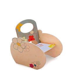 Dida - Poltroncina Fiori, Poltrona in Legno per Bambini 2 3 4 Anni, Montessori, Ideale per Cameretta Asili e Aree Gioco, Design Elegante Colorato e Sicuro