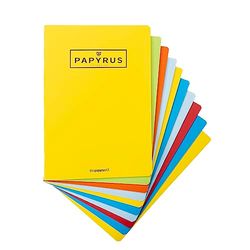 Unipapel 98430999 notitieboeken, A5+, geniet, 48 vellen, 90 gram, reliëf omslag, Unipapyrus 13, willekeurige kleuren, 10 stuks