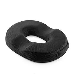 InnovaGoods® Coussin de gel et de charbon de bambou déhoussable CharNut, soulage les douleurs du dos et du cou, avec gel rafraîchissant et charbon de bambou, idéal pour la maison et le travail.
