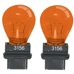 cyclingcolors 2x ampoule 3156 12V P27W W2.5x16d 32CP S25d orange simple filament voiture américaine et asiatique