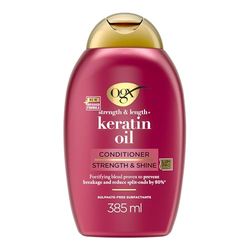 OGX Balsamo Cheratina Anti-Breakage + Keratin Oil, Balsamo Ristrutturante con Olio di Cheratina per Capelli Danneggiati, Trattamento Cheratina per Capelli Rovinati e Soggetti a Doppie Punte, 385 ml