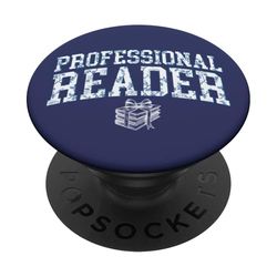 Literary Girl Bookish Booktrovert Vintage Divertido regalo de lectura PopSockets PopGrip Adhesivo