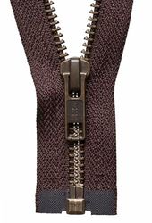 YKK Open Ended Zip, No. 570 Brown, 71 cm Length