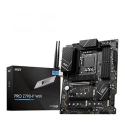 MSI PRO Z790-P WIFI Motherboard ATX - Supports Intel Core 12/13th Gen Processors, LGA 1700, DDR5 Boost (7000+MHz/OC), 1 x PCIe 5.0 x16, 1 x PCIe 4.0 x16, 4 x M.2 Gen4, 2.5Gbps LAN, Wi-Fi 6E