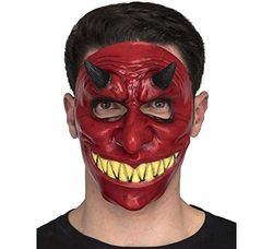 1/2 Devil Latex Mask