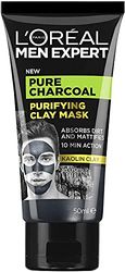 L'Oreal Paris Men Expert Pure Charcoal Purifying Black Clay Face Mask for Men 50 ml