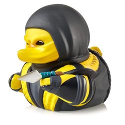 TUBBZ First Edition Scorpion Collectible Vinyl Rubber Duck Figuur - Officiële Mortal Kombat-merchandise - Vechtactie-tv, films, stripboeken en videogames