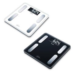 Beurer BF400 Black Signature Line Body Analysis Scale | precise body analysis with 10 user profiles | Extra large inverse LCD display | capacity up to 200 kg